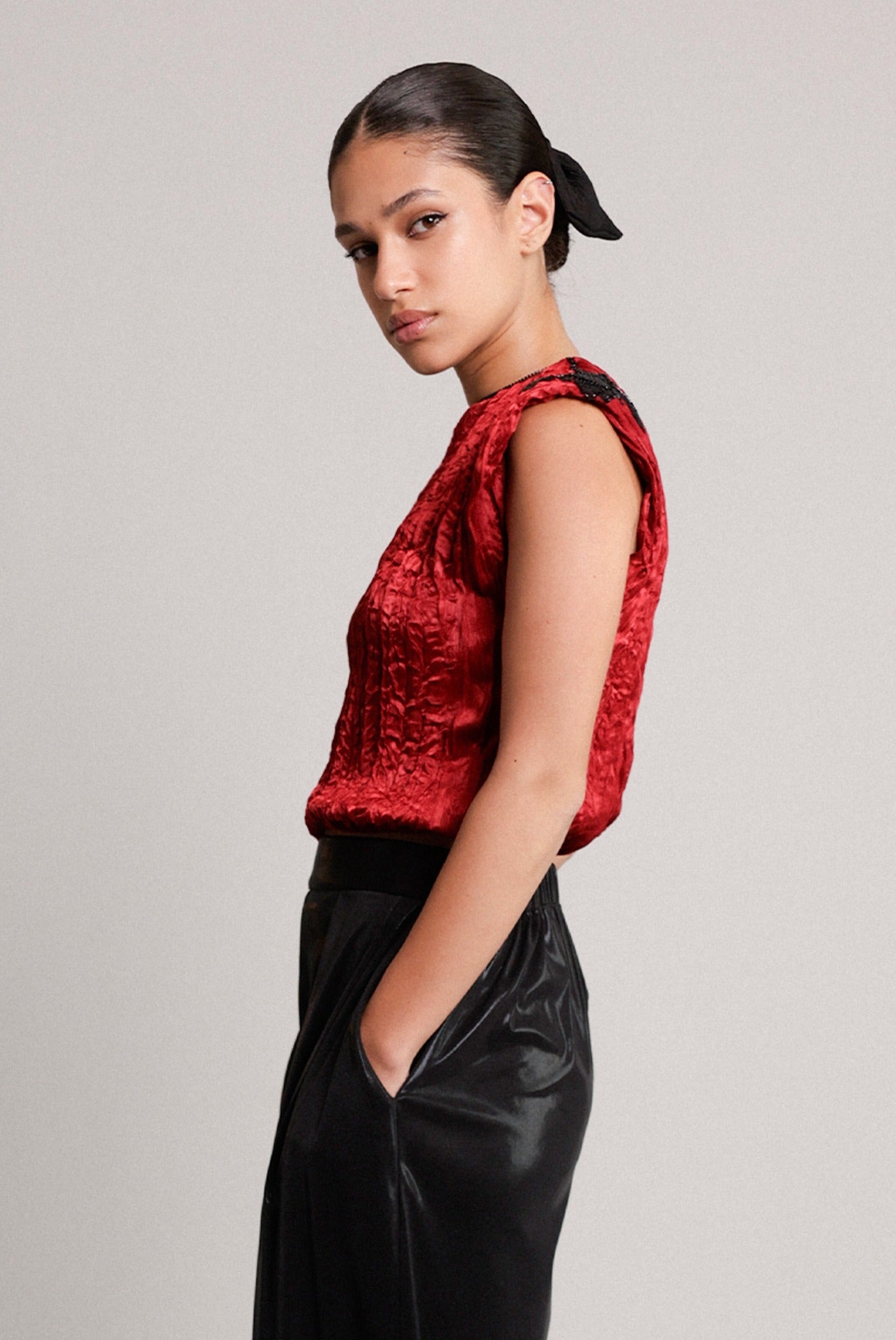 SABINA MUSAYEV - crinkled_satin_red_pre_spring_26