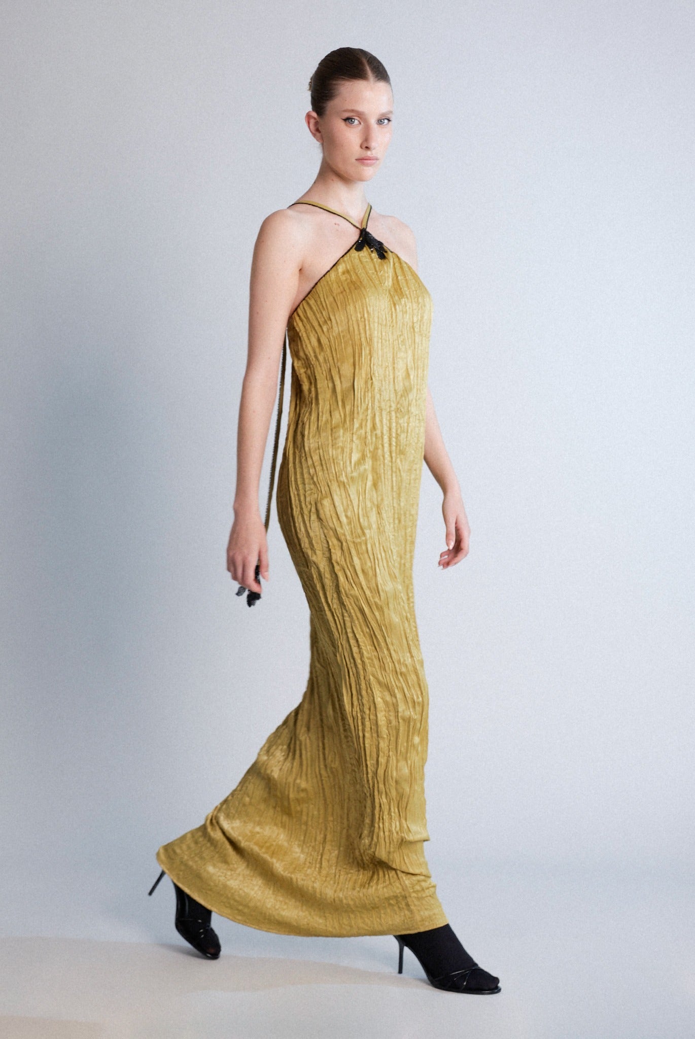 SABINA MUSAYEV - crinkled_satin_antique_gold_pre_spring_26