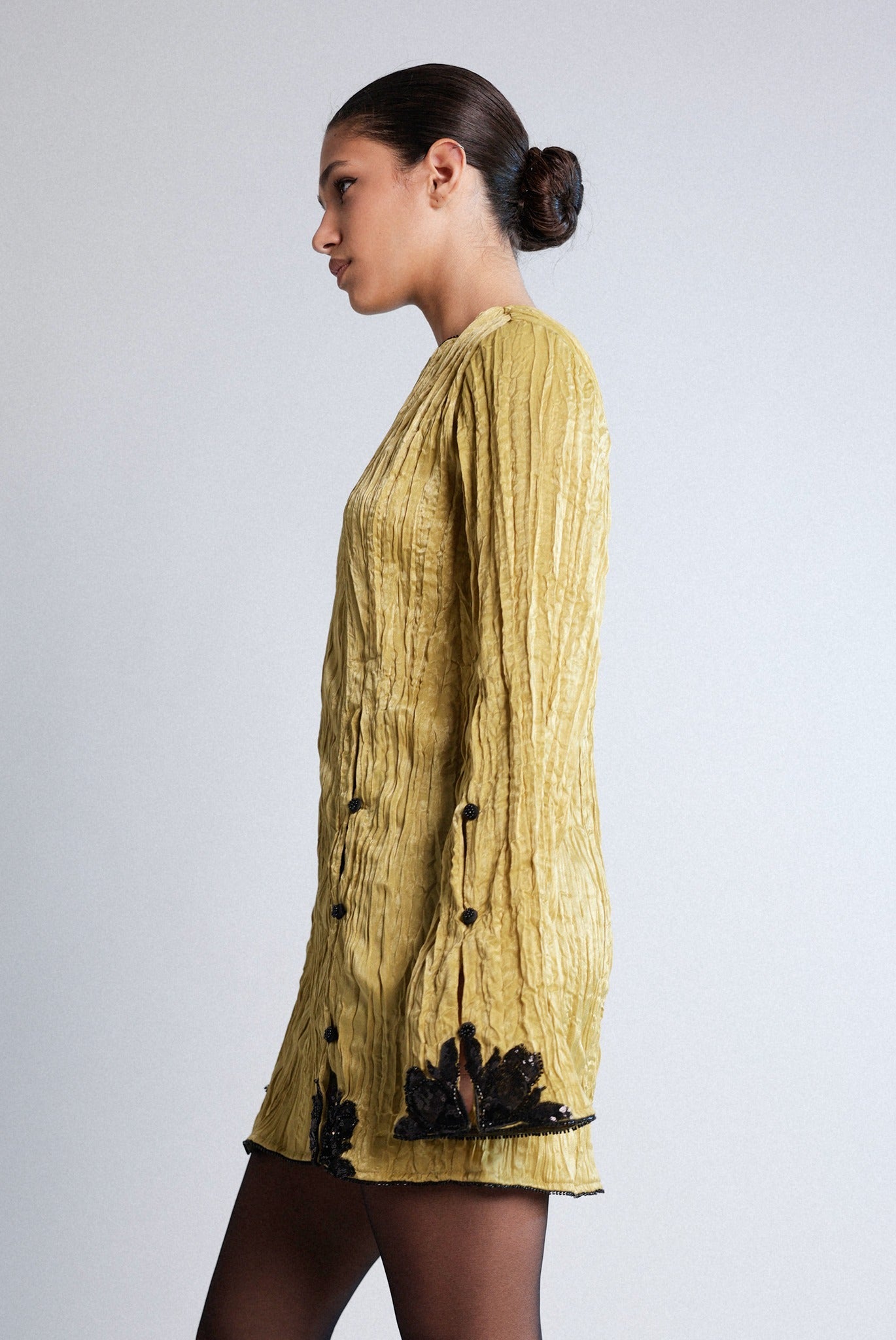 SABINA MUSAYEV - crinkled_satin_antique_gold_pre_spring_26