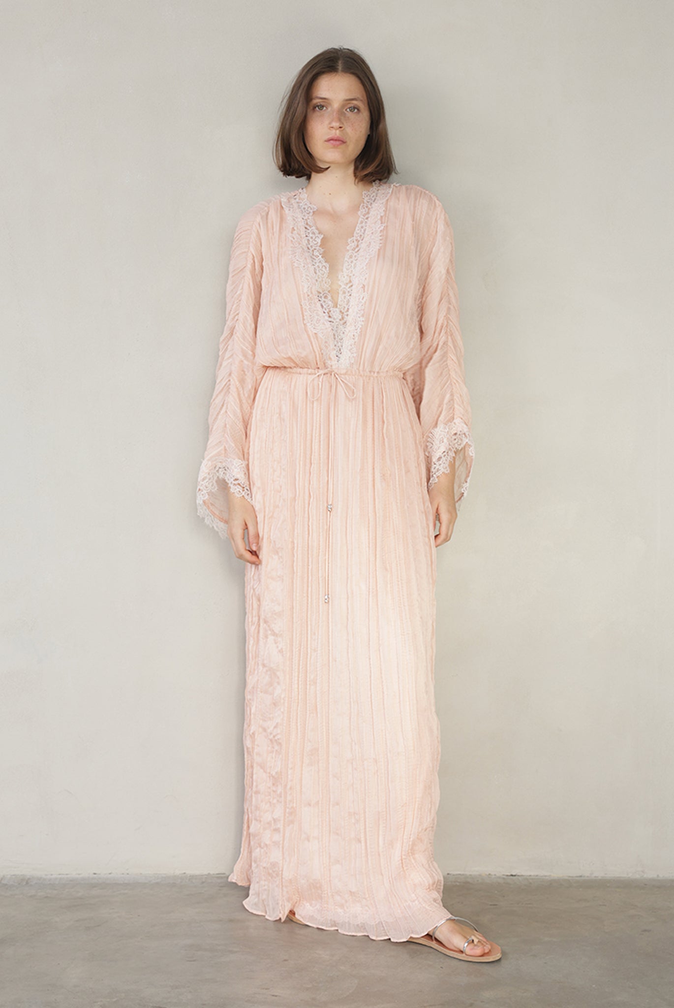 SABINA MUSAYEV - pleated_chiffon_peach_summer_26
