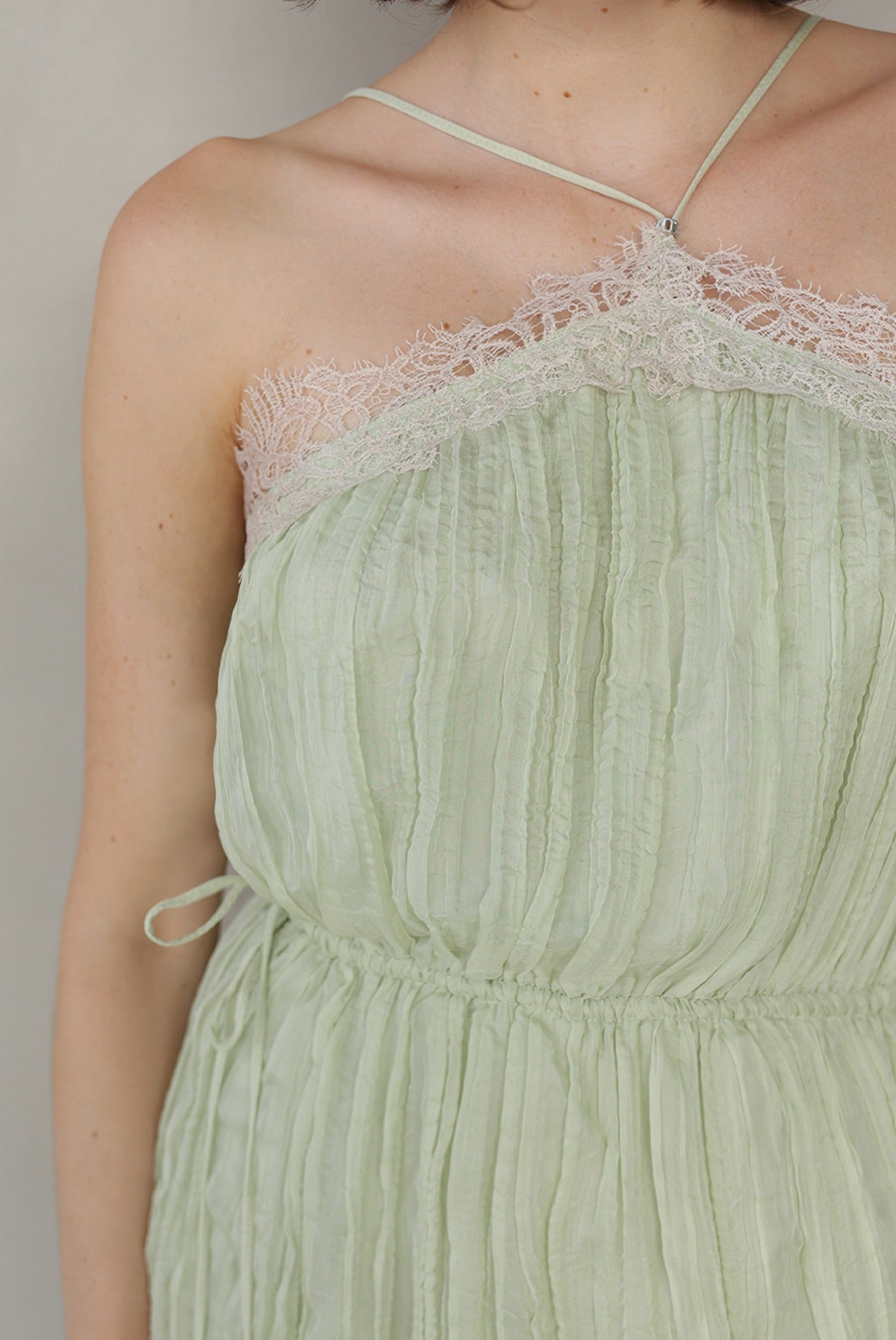 SABINA MUSAYEV - pleated_chiffon_aloe_vera_summer_26