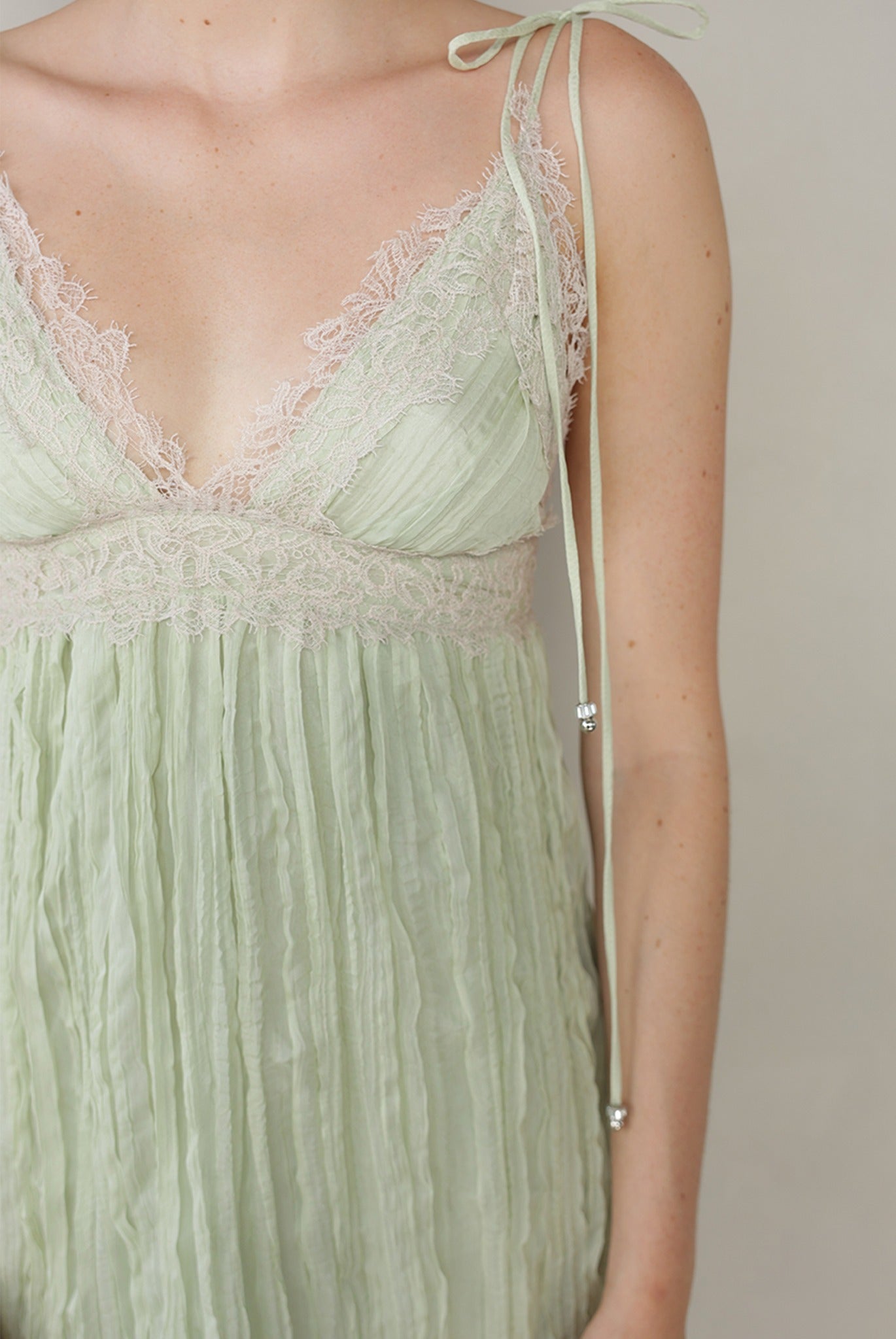 SABINA MUSAYEV - pleated_chiffon_aloe_vera_summer_26
