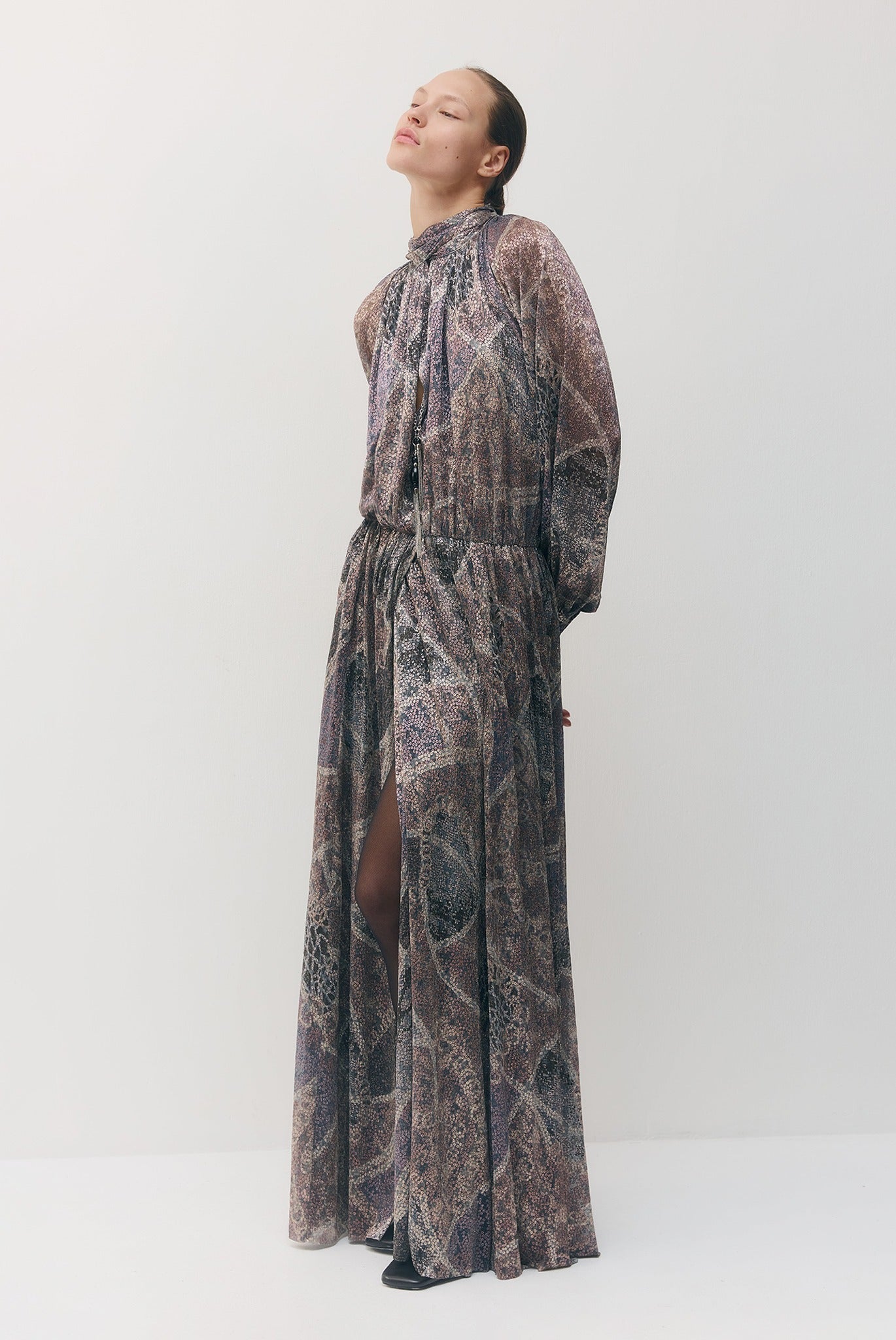 SABINA MUSAYEV - printed_ray_lurex_silver_purple_print_fw_26_27