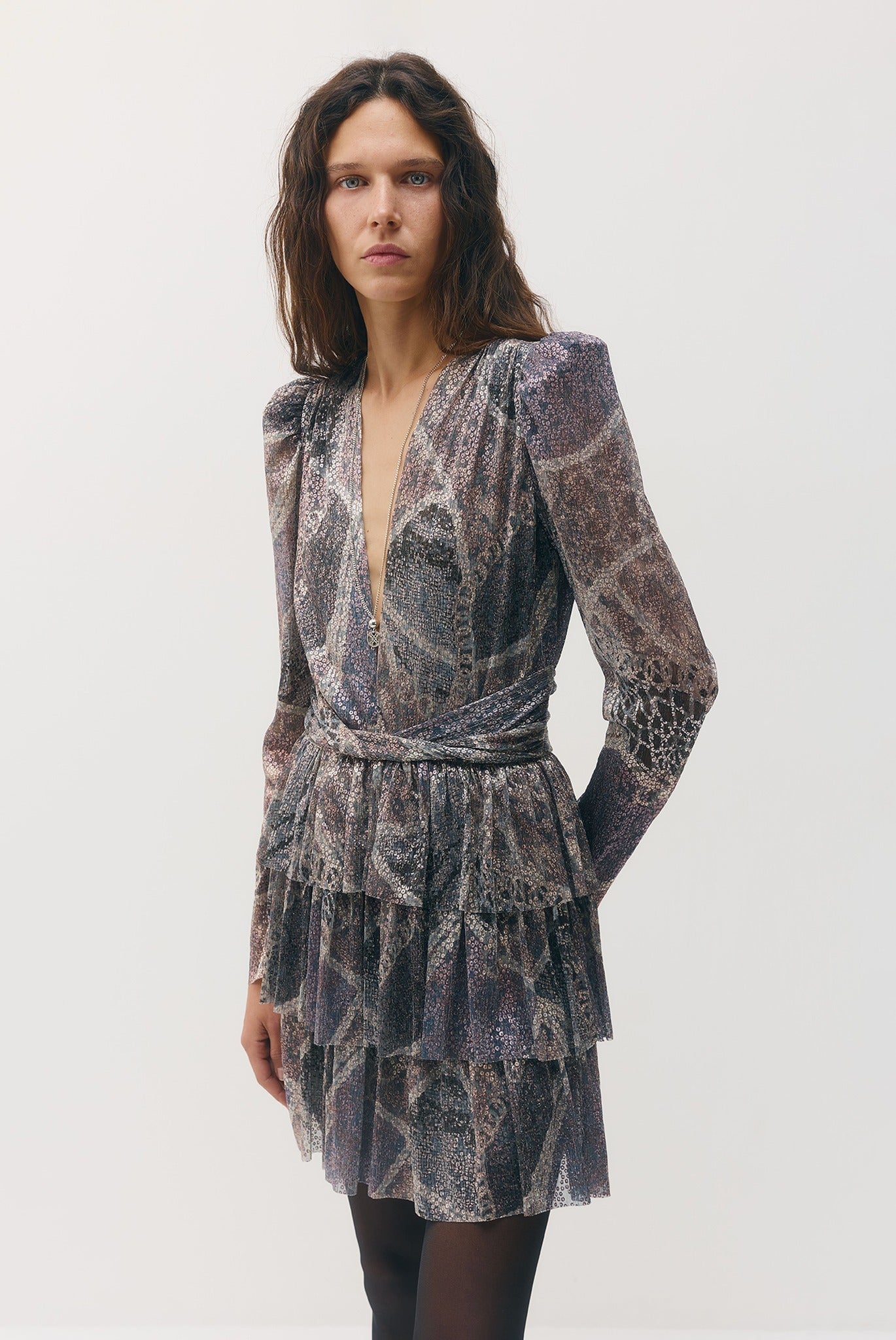 SABINA MUSAYEV - printed_ray_lurex_silver_purple_print_fw_26_27
