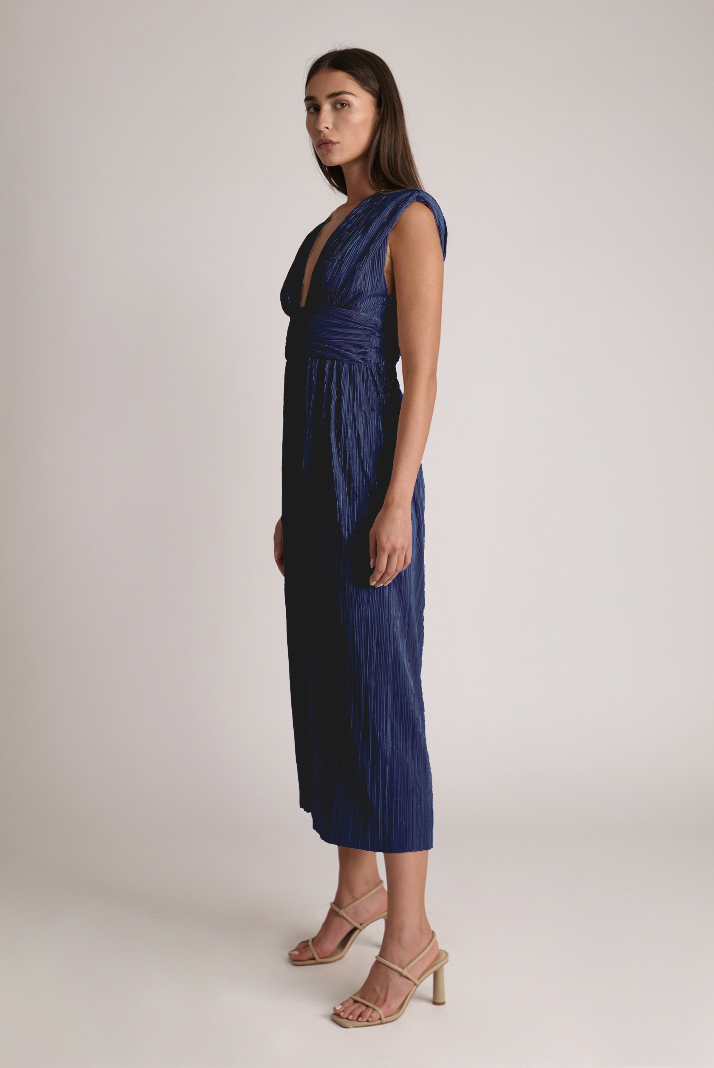 SABINA MUSAYEV - pleated_knit_w_foil_navy_spring_24